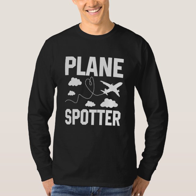 Camiseta Plane Spotter Pilot Airplane Plane Aviation  9 (Frente)