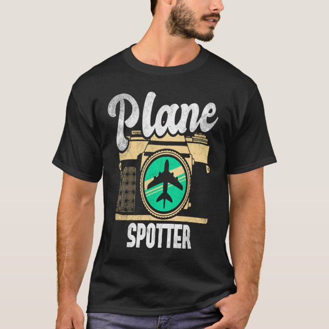 Camiseta Plane Spotter Spotting Aircraft Airplane Fan Love  (Frente)