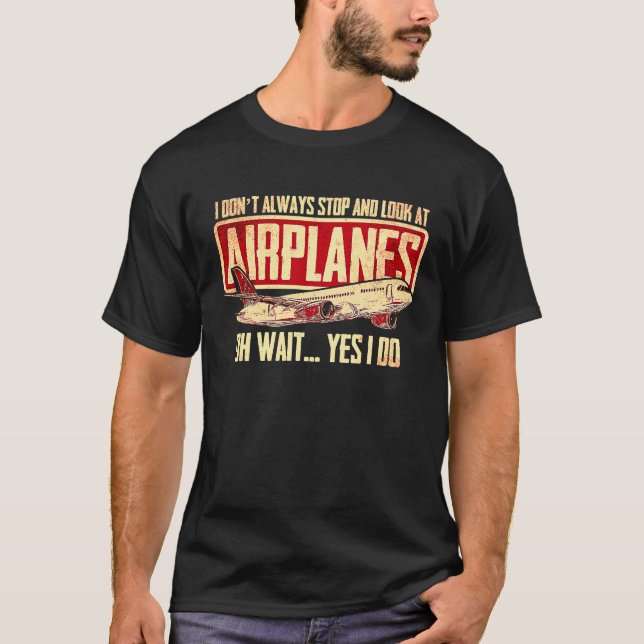 Camiseta Plane Spotting Spotter Aircraft Airplane Fan Love  (Frente)