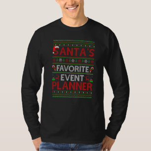 Camiseta Planejador De Eventos Favorito Dos Papais noeis De
