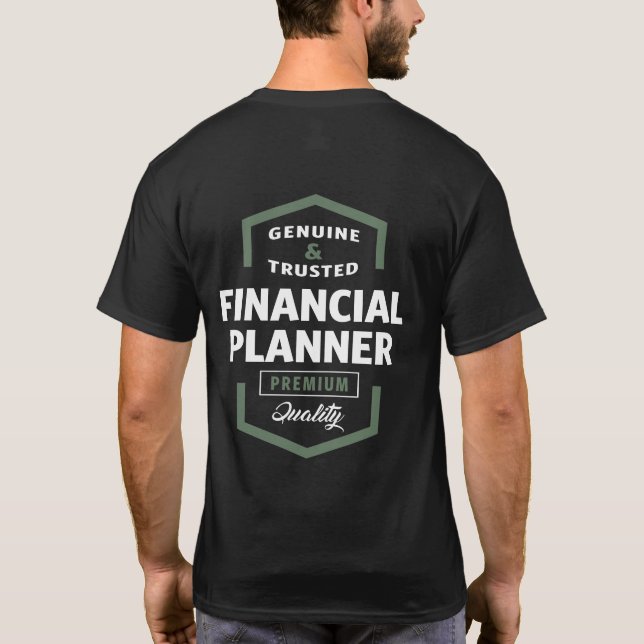 Camiseta Planejador Financeiro | Ideias de presentes (Verso)