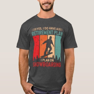 Camiseta Planejo Snowboard Snowboarder Skier Skiing