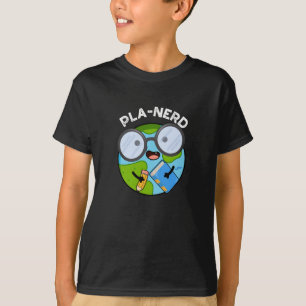 Camiseta Planerd Piadas Engraçadas do Planeta Fundo Escuro