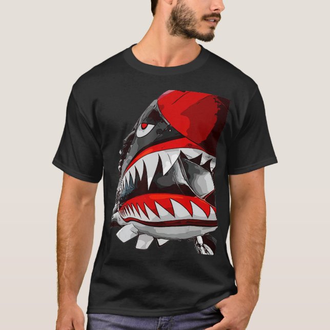 Camiseta Planes WW2 Americanos P40 Avião Warhawk Spotting W (Frente)