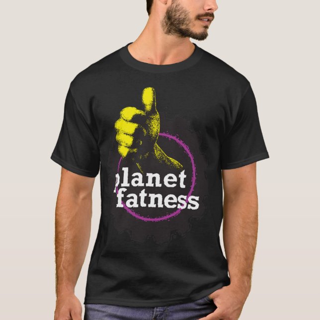 Camiseta Planet Fatness funny (Frente)