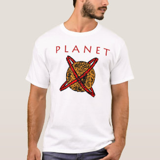 Camiseta Planeta 2012 X Nibiru (parte dianteira/traseiros)