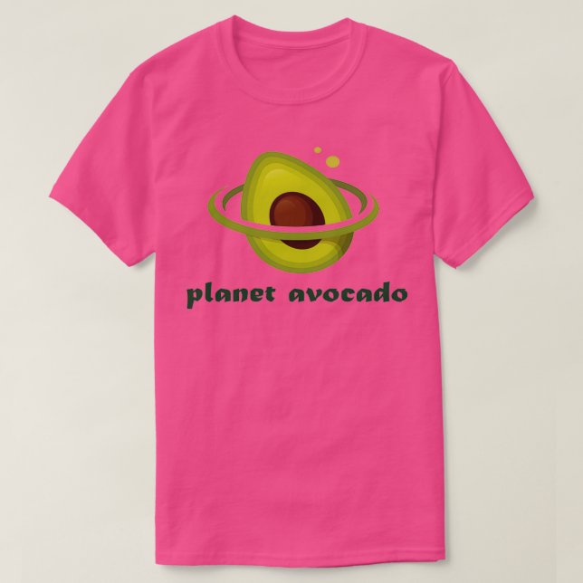 Camiseta planeta avocado (Frente do Design)