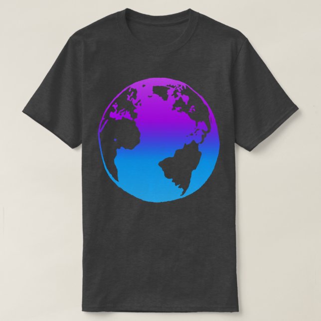 Camiseta Planeta Azul Terra (Frente do Design)