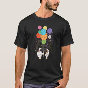 Camiseta Planeta Balões Espaciais Universos Estrelas Astron