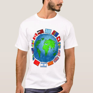 Camiseta Planeta da bandeira