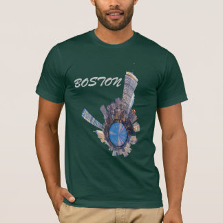 Camiseta planeta da skyline de Boston mini