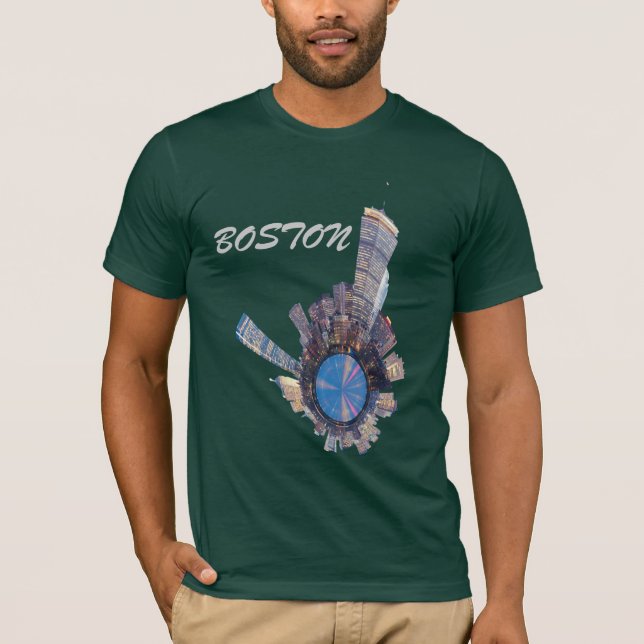 Camiseta planeta da skyline de Boston mini (Frente)
