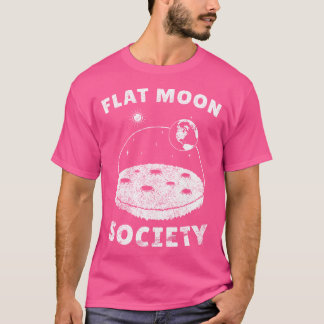Camiseta Planeta da Sociedade Flat Moon-Landing Globe