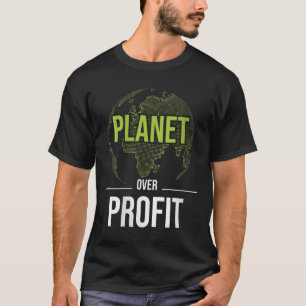 Camiseta Planeta das Mulheres Sobre Lucro - Ambiental