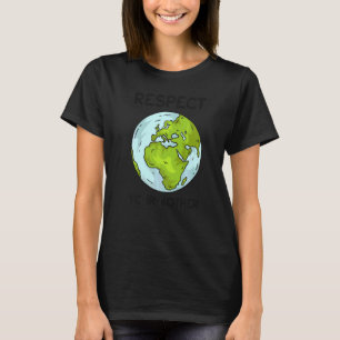 Camiseta Planeta de Aquecimento Global Respeito pela Terra