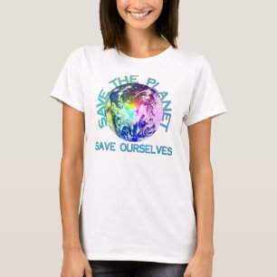 Camiseta Planeta do arco-íris
