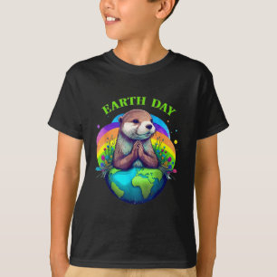 Camiseta Planeta do Dia da Terra Aniversário do Dia da Terr