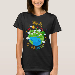 Camiseta Planeta do Dia da Terra É o Dia da Terra