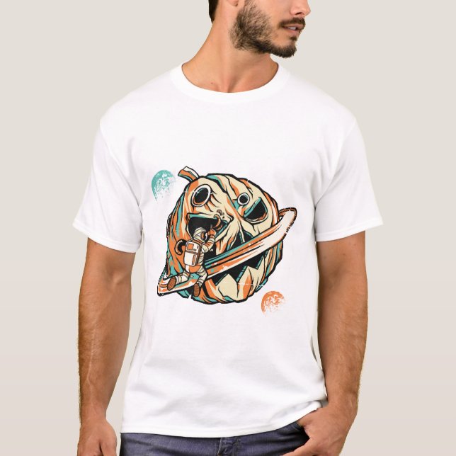 Camiseta Planeta do Halloween (Frente)