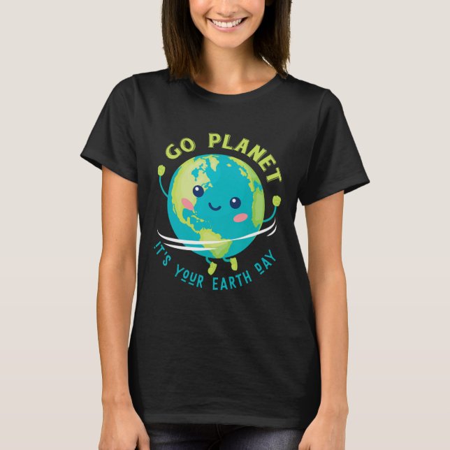 Camiseta Planeta É O Dia da Terra (Frente)