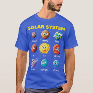 Camiseta Planeta Engraçado pelo Sistema Solar Engraçado Enf