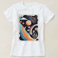 Planeta espacial abstrato. Cosmos modernos