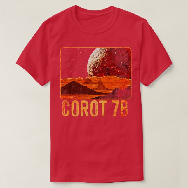 Camiseta Planeta Exoplaneta CoRoT7b (Frente do Design)