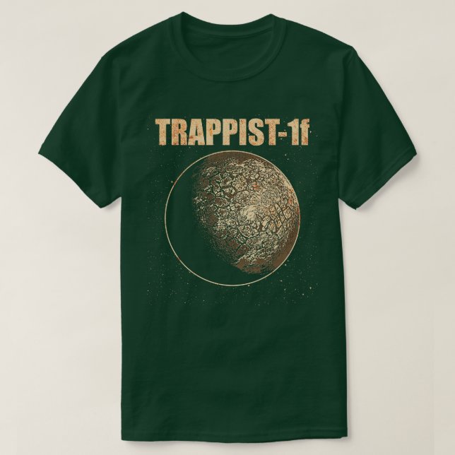 Camiseta Planeta Exoplaneta TRAPPIST1f (Frente do Design)