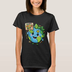 Camiseta Planeta Gelado Terra Dizendo Feliz Dia da Terra 3