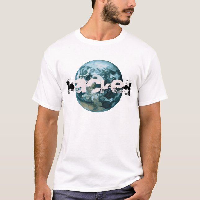 Camiseta Planeta Hackeado Terra (Frente)
