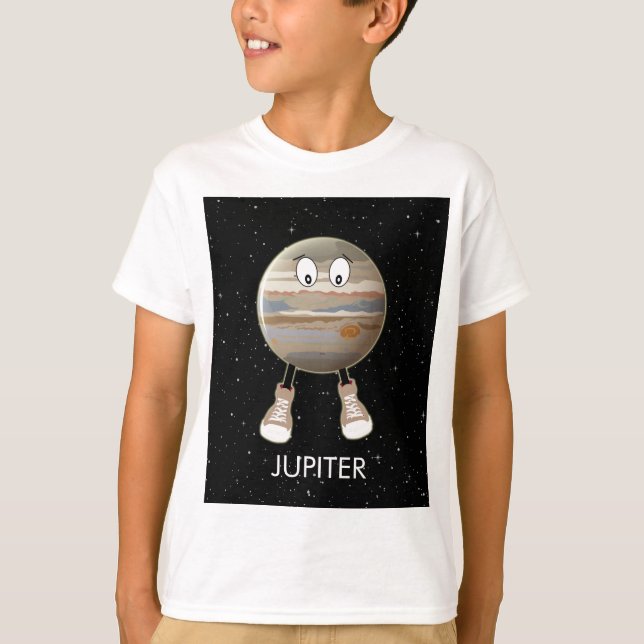 Camiseta Planeta Júpiter e Estrelas (Frente)