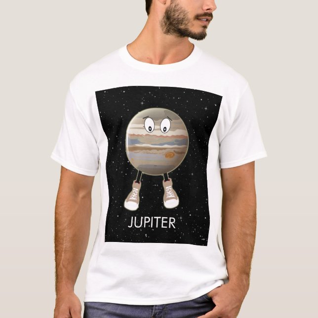 Camiseta Planeta Júpiter e Estrelas (Frente)