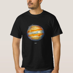 Camiseta Planeta Júpiter Trabalho de arte - Ilustração do E