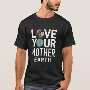 Camiseta Planeta Mãe Terra Ecológico Consciente da Natureza