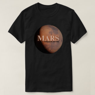 Camiseta Planeta Mars Engraçado
