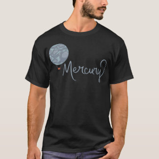 Camiseta Planeta Mercúrio Balão de Ar Quente Título Espaço 