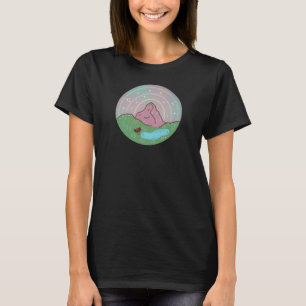 Camiseta Planeta Natal do Homem-Mota Arte Cósmica de Folc