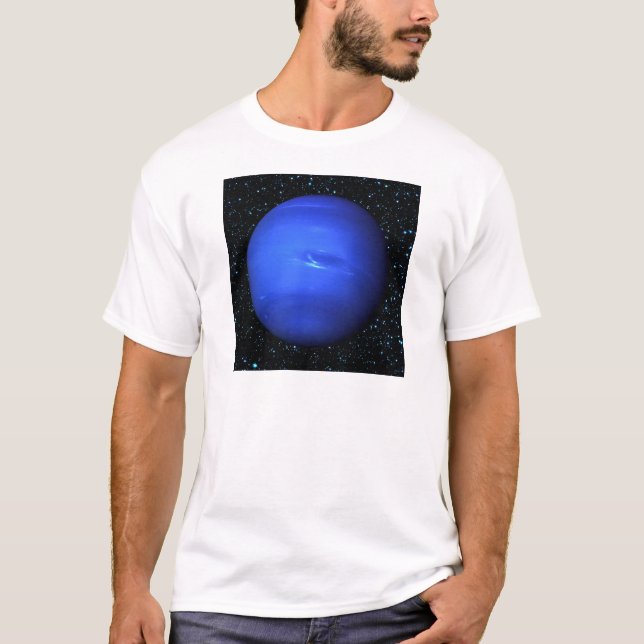 Camiseta PLANETA NETUNO com fundo da estrela (sistema (Frente)