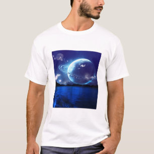 Camiseta Planeta Noturno Surreal