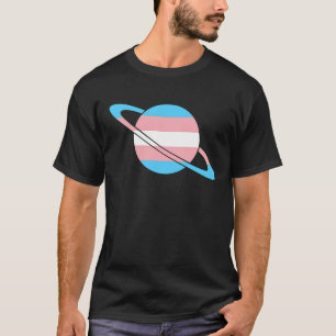 Camiseta Planeta Orgulho Trans Planeta Bandeira do Orgulho 