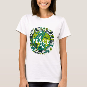 Camiseta Planeta pacífico - Salvando o ambiente