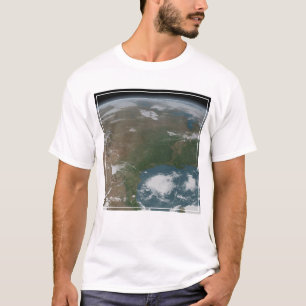 Camiseta Planeta Panorâmico Terra E Os Eua. 2