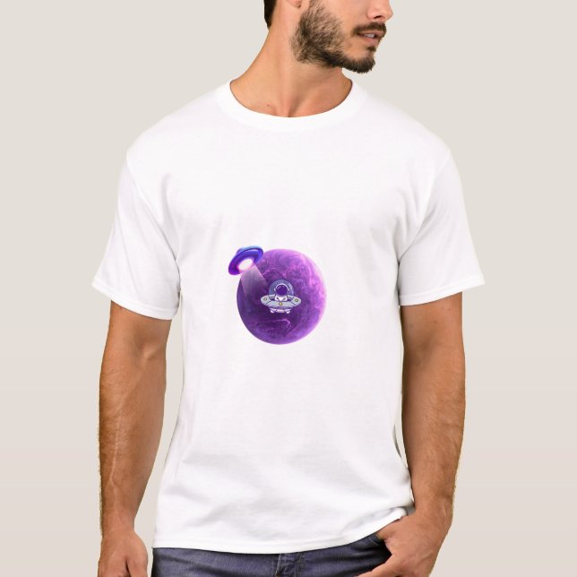 Camiseta planeta roxo (Frente)