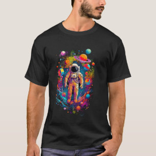 Camiseta Planeta Sistema Solar Espaço Astronauta Ciência Cr