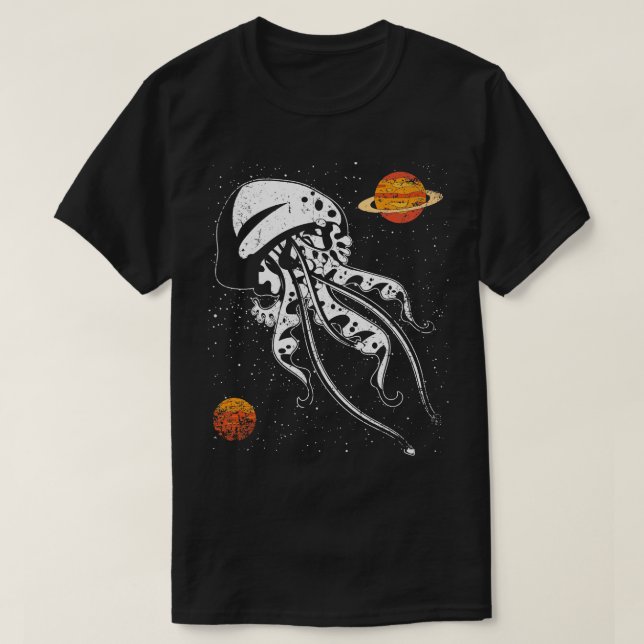 Camiseta Planeta Stars Jellyfish (Frente do Design)
