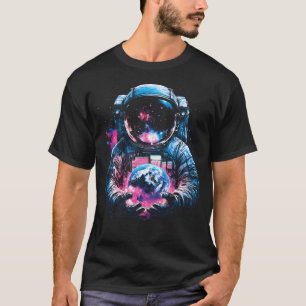 Camiseta Planeta Terra Astronauta Espaço Exterior Galáxia