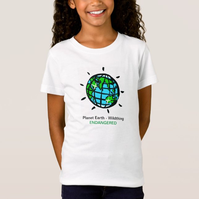 Camiseta Planeta Terra - Conservação - Ecologia - Natureza  (Frente)