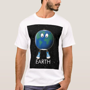 Camiseta Planeta Terra e Estrelas