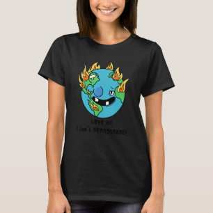 Camiseta Planeta Terra Humor AME-ME EU NÃO RETROGRADO