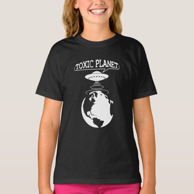 Camiseta Planeta Tóxico | Proteção do ambiente (Frente)